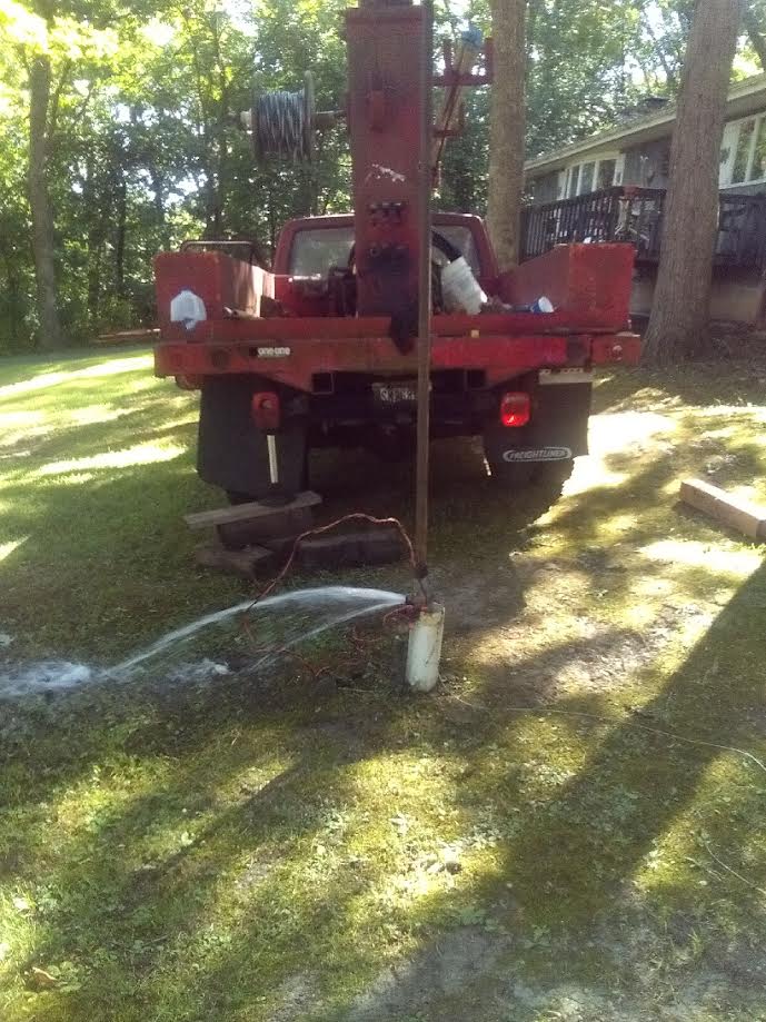 Service truck and technician on-site